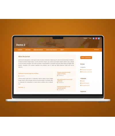Personalize seu OJS a Folha de Estilo CSS MD Orange
