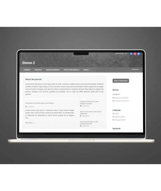 Personalize seu OJS a Folha de Estilo CSS MD Graphite